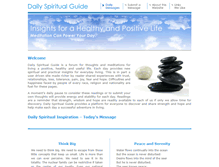 Tablet Screenshot of dailyspiritualguide.com